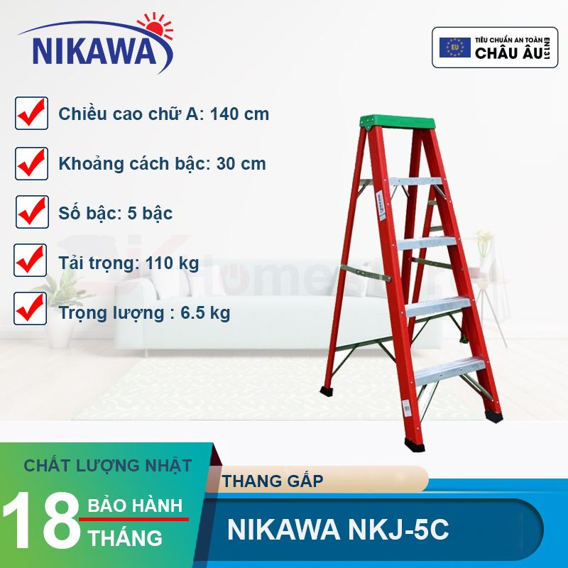 Thang nhôm cách điện chữ A Nikawa NKJ-5C