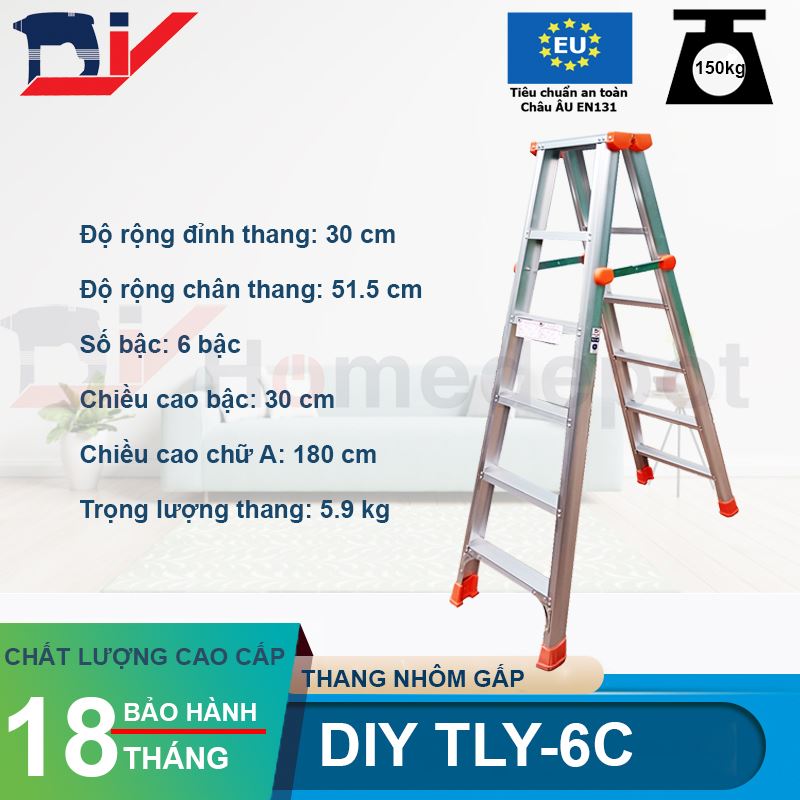 Thang nhôm gấp DIY TLY-6C