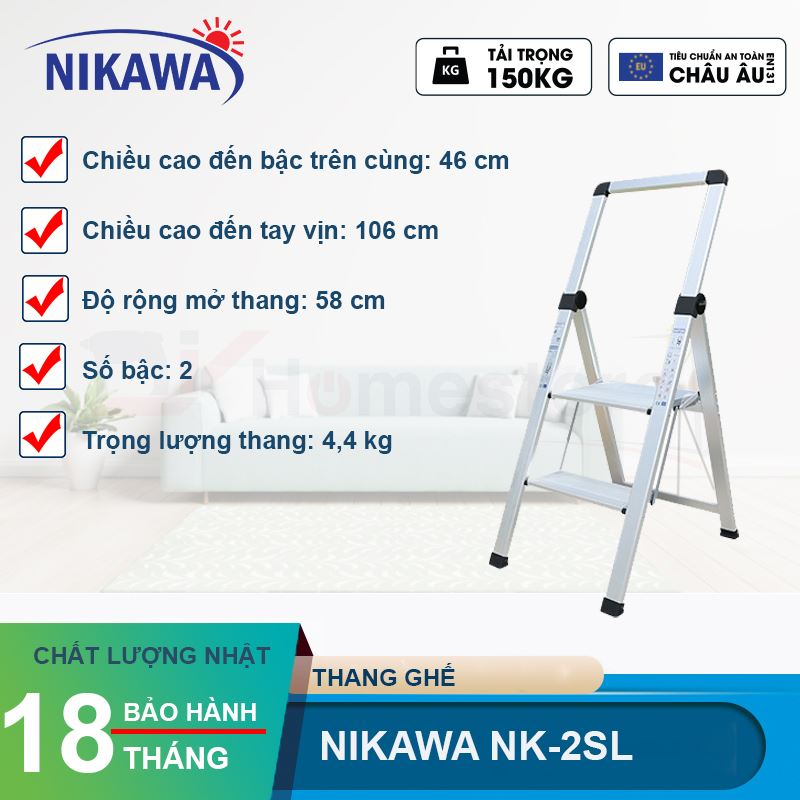 Thang nhôm ghế Nikawa NK-2SL