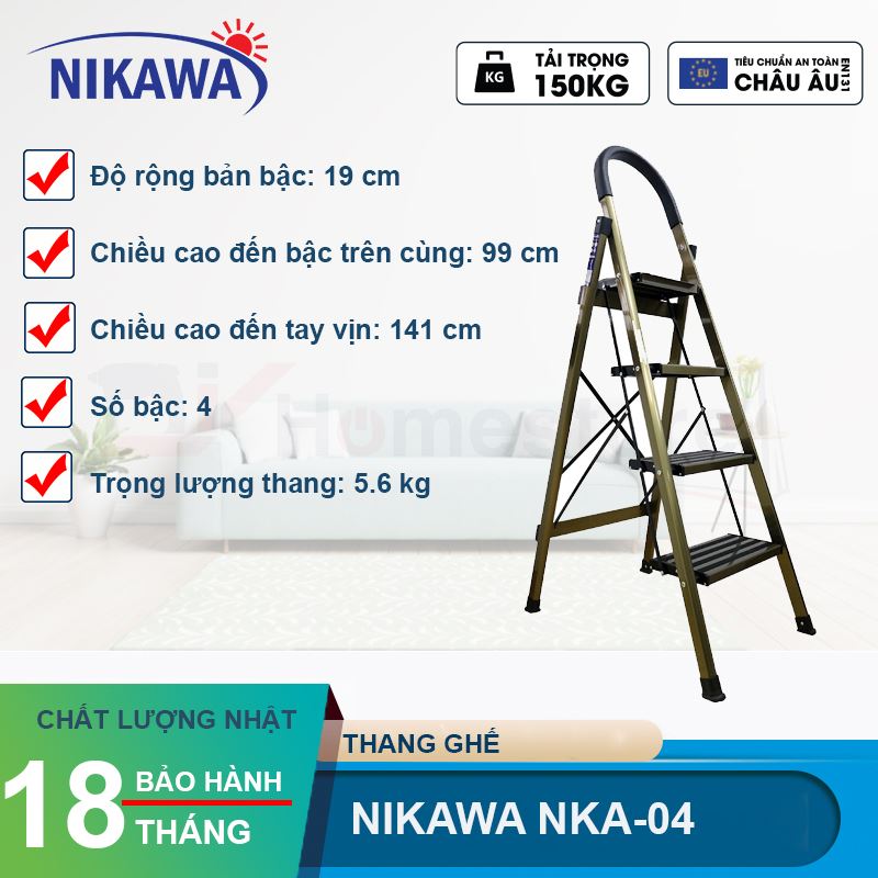 Thang nhôm ghế Nikawa NKA-04