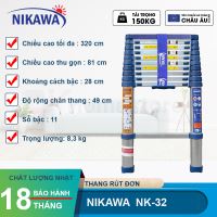 Thang nhôm rút đơn Nikawa NK-32