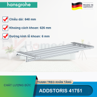 Thanh treo khăn tầng HANSGROHE AddStoris  41751