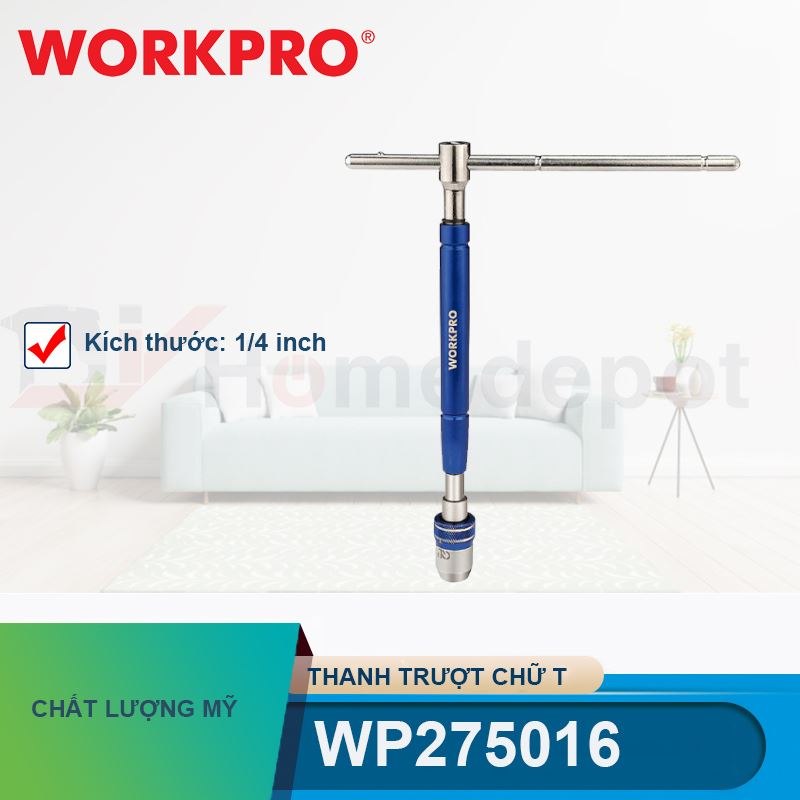 Thanh trượt chữ T, kích thước: 1/4 inch Workpro - WP275016