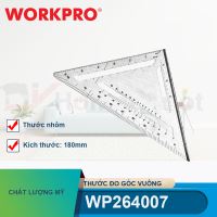 Thước đo góc vuông hình tam giác bằng nhôm, kích thước 180mm (7 inches) Workpro - WP264007