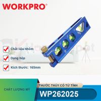 Thước thủy có từ tính, dạng hộp, bằng nhôm, kích thước: 165mm (6.5 inch) Workpro - WP262025