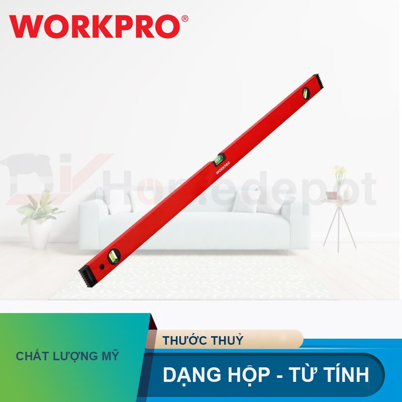 Thước thủy có từ tính Workpro