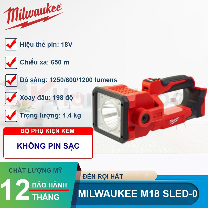 Đèn rọi hắt Milwaukee M18 SLED-0