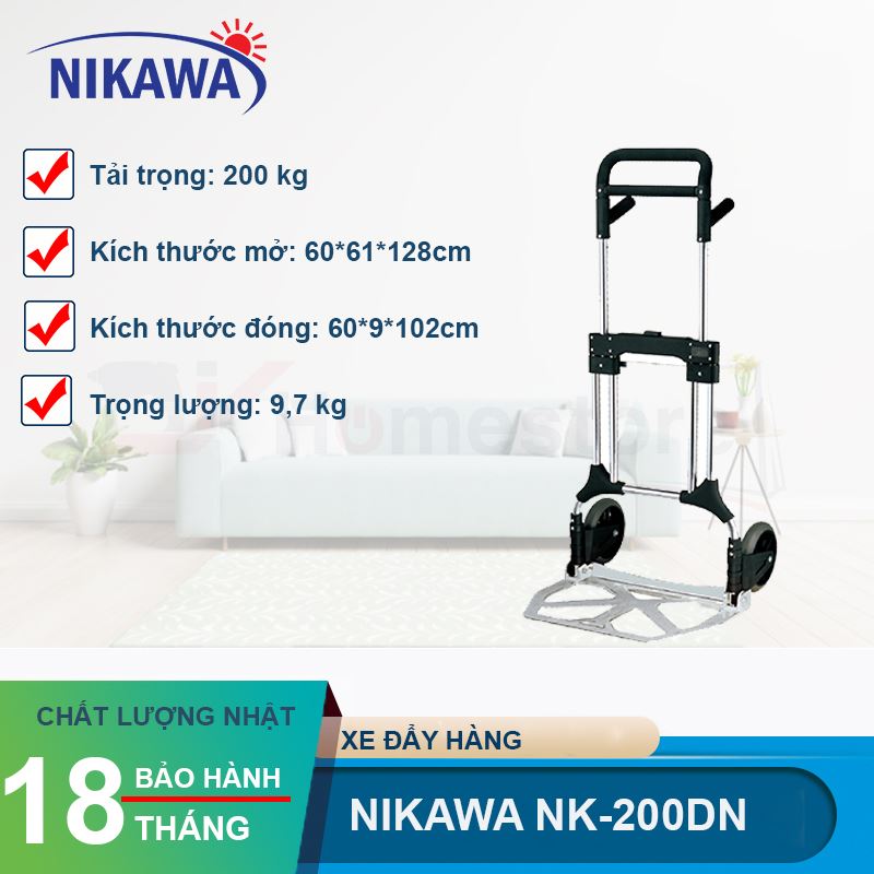 Xe đẩy gấp gọn Nikawa NK-200DN