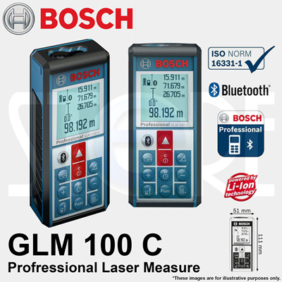 Máy đo khoảng cách thông minh Bosch GLM 100C