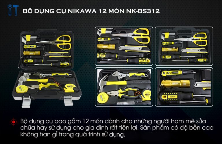 Bộ dụng cụ 12 món Nikawa NK-BS312
