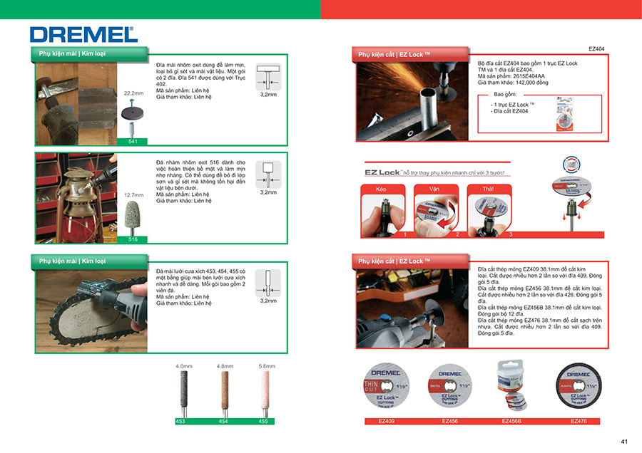 Đĩa mài kim loại EZ Lock EZ541GR